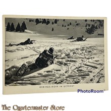 Postkarte militair 1940 Gebirgsjäger im Gefecht 