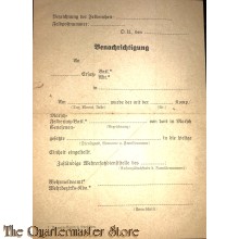 WH Benachrichtigung einstellung WH soldat 1942