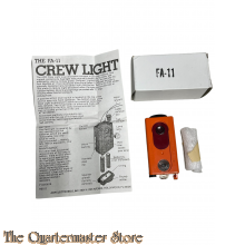 US NAVY CREW LIGHT - FA-11 Flashlight Red Filter Water Resistant Emergency light