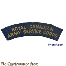 Shoulder flash Royal Canadian Army Service Corps RCASC (canvas)