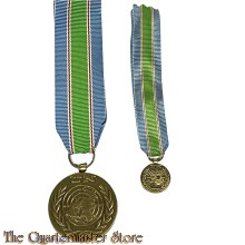 Medal + miniature United Nations Vredesoperatie Cambodja (UNTAC)