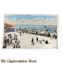 Postcard Diversey Beach Chicago 1940