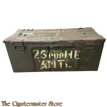Metal P59 Ammo Crate 25 pounder Canada