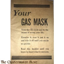 US Manual gasmask Office of Civil Defence WW2