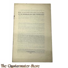 Brochure NSB  ;   Het Nationaal-Socialisme en de eerbiediging der verdragen