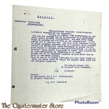 Rapport II-8 RI  Militaire Politie Diefstal Dienstfiets 25 jan 1946