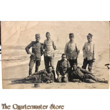 7 militairen aan het strand 1914 Sassenheim