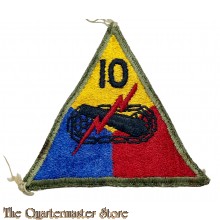 Mouwembleem 10th Armored Division (green back Sleevebadge 10th Armored Division).