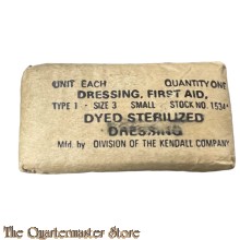 Dressing (dyed steralized) first aid type 1 size 3