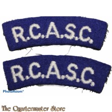 Shoulder flashes R.C.A.S.C. (postwar)