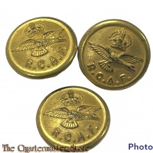 3x 1920’s Service Dress Buttons R.C.A.F.