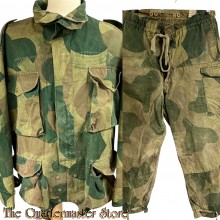 België - ABL half zip camo smock with pants model 1954
