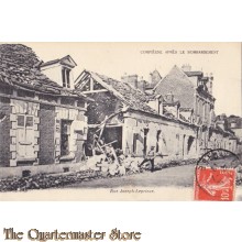 AnsichtKaart (Mil. Postcard) Compiegne apres le Bombardement 1917