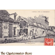 AnsichtKaart (Mil. Postcard) Compiegne apres le Bombardement 1917