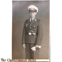 AnsichtsKarte (Mil. Postcard) Studioportret Luftwaffe NCO