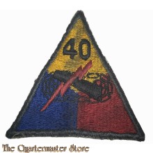 Mouwembleem 40th Armored Division (Sleevebadge 40th Armored Division)