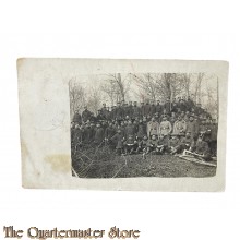(Photo) Postkarte 1915 Deutsche Pioniere im Wald holz sagen