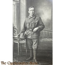 Studio photo 1914-18 Austrian Soldier with bayonet