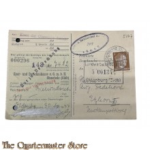 Postkarte Post u. Darlehnskasse Oldenburg 1944