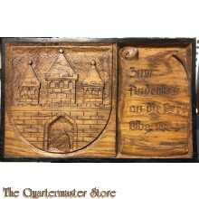 Wooden plaquette Zum Andenken an die Orpo (OrtsPolizei) Olbg (Oldenburg) 1932-34