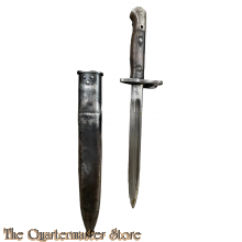 Bayonet M1907 re-issue shortened and with steel scabbard 