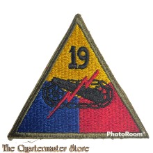 Mouwembleem 19e Armored Division (Sleevebadge 19th Armored Division)
