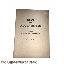 Brochure Rede van Adolf Hitler, Duitse Rijksdag 6 mei 1941