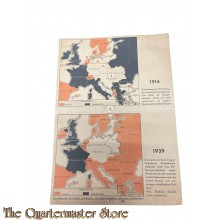 Postkarte Grenzen Deutsches Reich 1914 - 1939