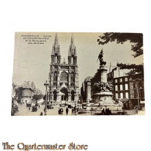 Postcard 1918 Marseille , Eglise St-Vincent-de Paul et le Monument des Mobiles