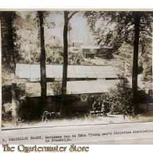 Press photo , WW1 Western front , Barracks of the YMCA in France 