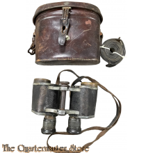 Feldstecher 6x30 pre 1940 mit ledertasche  (German pre WW2 Binoculars 6 x 30 with leather case)
