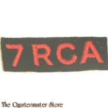 7 th ROYAL CANADIAN Artillery