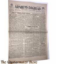 Krant Arnhems dagblad vrijdag 25 mei 1945