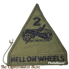 Sleeve badge 2nd Armored Division (Hell on Wheels) subdued