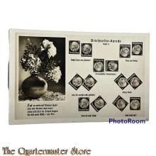 Postkarte militair 40-45 Briefmarken-Sprache Tafel C
