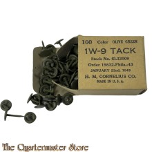 US Army  boxed 1W-9 Tacks (100 pieces)