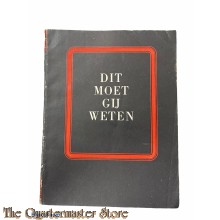 Brochure NSB , Dit moet gij weten 