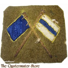 Trade badge Crossed Flags Signaller Bullion