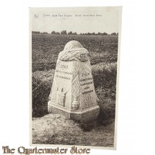 Postcard 1918 Ypres , Hell Fire Corner (British Demarcation Stone)