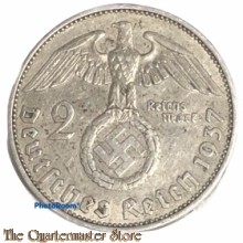 German 2 Reichs Mark Deutsches Reich 1937 (silver)