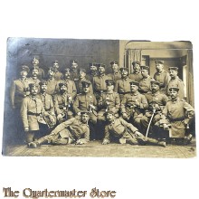 Feld Postkarte 1914-18 Studio Photo Unteroffiziere mit sabel 