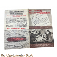 Flugblatt / Flyer Behandlung deutscher Kriegsgefangener 1943