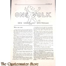 Krant Ons volk; den vaderlant ghetrouwe no 17, 4 november 1944