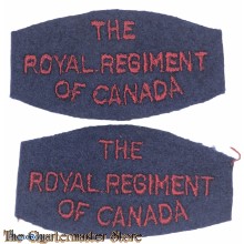 Shoulder titles The Royal Regiment of Canada,  2nd canadian Infantry Division