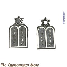 US Army,  *Jewish Chaplain*, Officer's , Collar Insignia ,  Rabbi