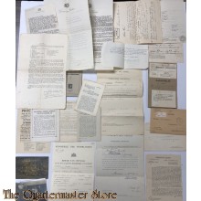 Set documenten reg Grenadiers en Politie 1936-45 Leiden
