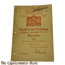 Manual small arms training Pamphlet no 12 vol 1 Bayonet