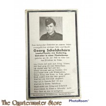 In Memoriam Karte/Death notice Gefreiter Pionier Komp 1943 Russland