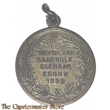 Medaille inhuldiging kon Wilhelmina 1898 