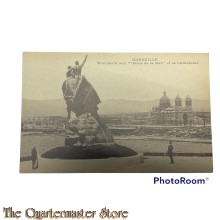 Postcard 1914-18 Marseille -Monument aux "Heros de la Mer" at la Cathedrale